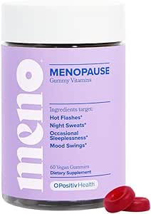 MENO Gummies for Menopause, 30 Servings (Pack of 1) - Hormone-Free Menopause Supplements for Women With Black Cohosh & Ashwagandha KSM-66 - Helps Alleviate Hot Flashes, Night Sweats, & Mood Swings