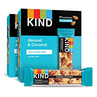 KIND Bars, Almond and Coconut, Gluten Free, 1.4 Ounce Bars, 24 Count