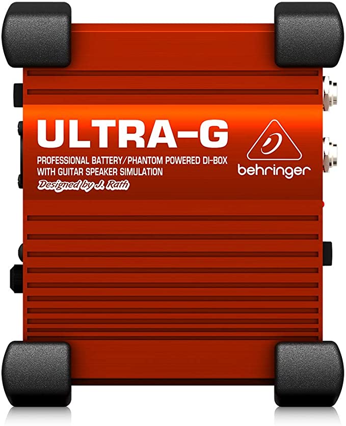 Behringer Ultra-G GI100 Professional Battery/Phantom Powered DI-Box with Guitar Speaker Emulation