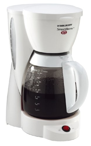 Black & Decker DCM2000W SmartBrew 12-Cup Coffeemaker, White