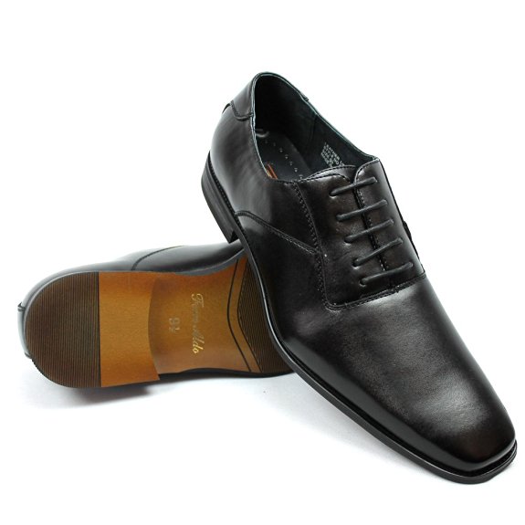 Ferro Aldo Men's Formal Black Snipe Toe Dress Shoes Lace up Oxfords 19277a
