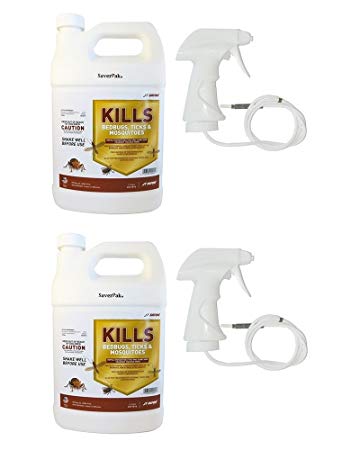 $averPak 2 Pack – Includes 2 One Gallon (128oz) Containers of JT Eaton Kills Bedbugs, Ticks & Mosquitoes Permethrin Clothing & Gear Treatment with Sprayers