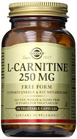 Solgar L-Carnitine Vegetable Capsules, 250 mg, 90 Count