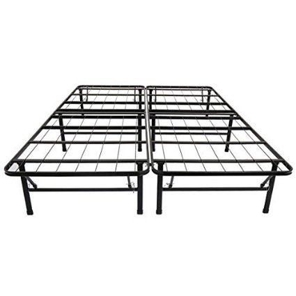 Olee Sleep Metal Platform Foundation Bed Frame (Twin) No Box Spring Needed By Sleeplace 14BF01T