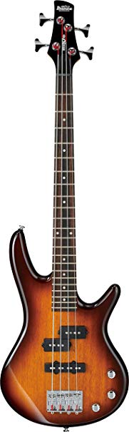 Ibanez 4 String Bass Guitar Right Handed, Brown Sunburst GSRM20BS