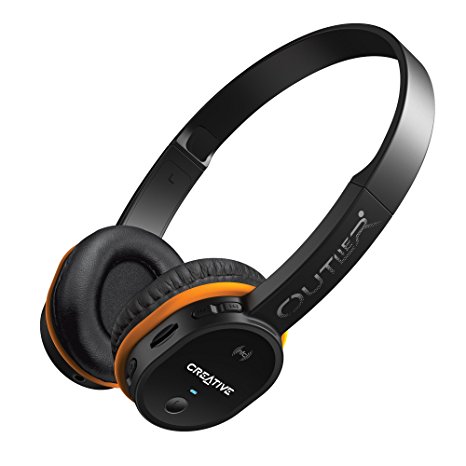 Creative Outlier Wireless Bluetooth On-ear Headphones with Integrated MP3 Player (Black)