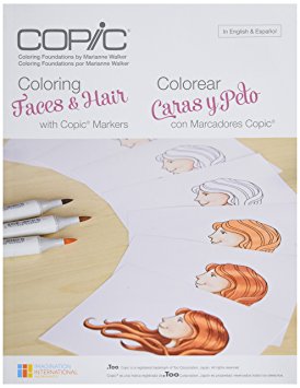 Copic Marker Coloring Faces & Hair Book