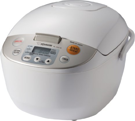 Zojirushi NL-AAC18 Micom Rice Cooker Uncooked and Warmer 10 Cups18-Liters