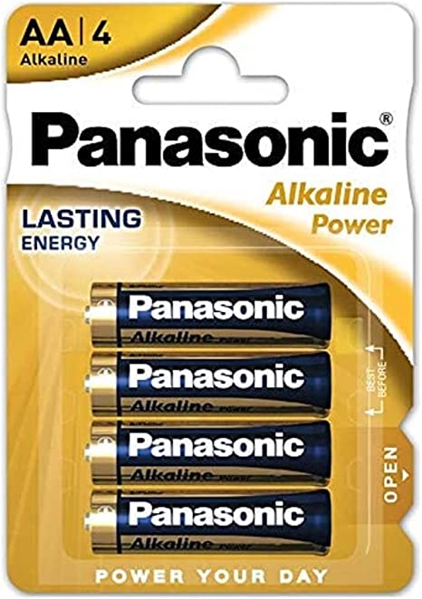 Panasonic LR6A AA Alkaline Power Battery (Pack of 4)