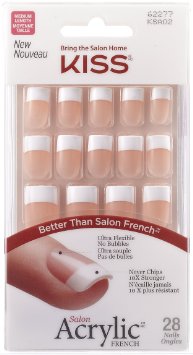 Kiss Products Salon Acrylic French Nail Kit, Sugar Rush, 0.07 Pound