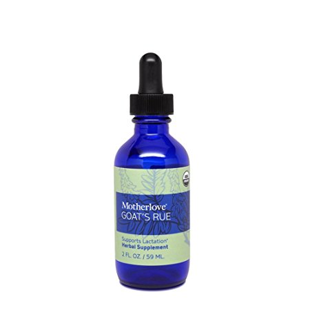 Motherlove Goat's Rue Organic Herbal Breastfeeding Supplement for Lactation Support, 2 oz Liquid Tincture