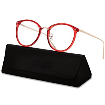 SojoS Round Women Eyeglasses Fashion Eyewear Optical Frame Clear Glasses SJ5969