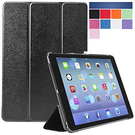 i-Blason Apple iPad Air Case (5th Generation) i-Folio Smart Cover Smart Case- Black