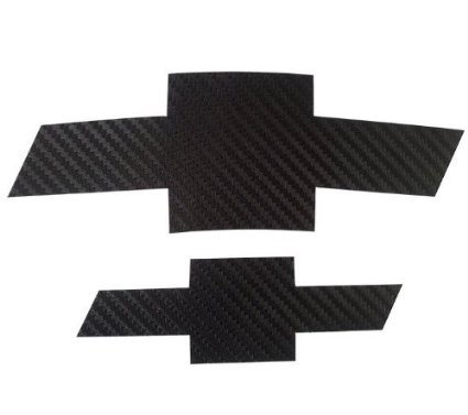 2 PCS Black Chevrolet Cruze 2009-2014 Carbon Fiber Emblem Sticker