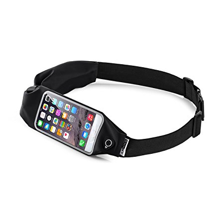 Top Fit Running Belt for Men   Women, Holds all IPhones   Accessories, Completely Comfortable Running Belt for Trail Running or Hiking. GUARANTEED Best Running Belt, Higher Quality Than Competitors. From SNHNY