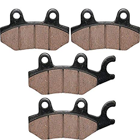 Caltric FRONT REAR BRAKE Pads Fits KAWASAKI EX250 EX-250 NINJA 250R 2008-2012