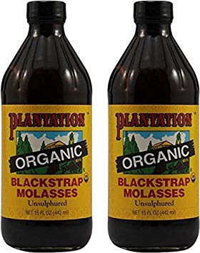 Plantation Blackstrap Molasses, Organic, 15 oz (Pack of 2)