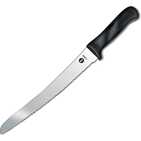 Victorinox 41695 Curved 10" Blade Bread Knife w/ Blk Nylon Handle