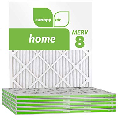 Canopy Air 16x25x1 MERV 11, Allergen Protection Air Filter for a Healthy Home, 16x25x1, Box of 6, Made in The USA