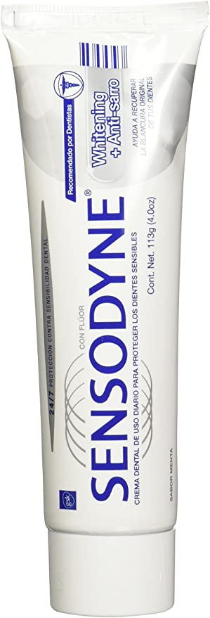 Sensodyne Toothpaste for Sensitive Teeth, Tartar Control plus Whitening, 120 ml