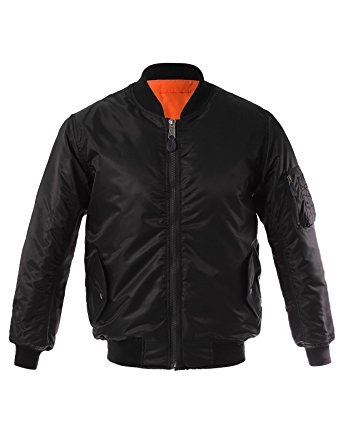 JD Apparel Men's MA-1 Flight Bomber Jacket