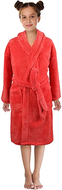 Ultra-Soft Plush Shawl Robes for Boys and Girls