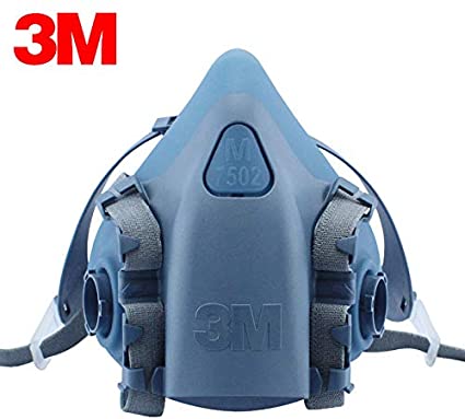 3M 7502 Half Gas Mask Respirator Body Comfort Quick Latch Dust Filter Paint Spray Industrial Construction Respiratory Protection Tool Medium