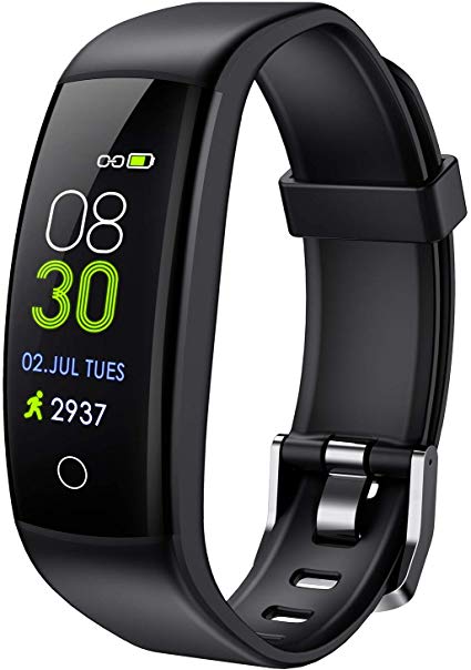 ELEGIANT 2019 Version Newest Color Screen Fitness Tracker HR, IP67 Waterproof Activity Trackers Watch with Heart Rate and Sleep Monitor, Smart Band Calorie Counter, GPS Pedometer for Men Women