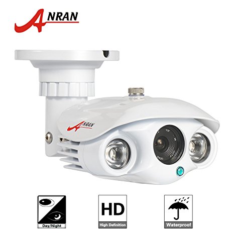 ANRAN HD High Resolution CCTV Camera with 700TVL EFFIO-E CCD Waterproof Color Day IR Long Range Night Vision Surveillance Security Home Video System Free 12V Power Supply