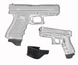 2 Pack GLOCK Models 17 18 19 22 23 24 25 31 32 34 35 37 38 75 Extra Long Magazine Mounted Garrison Grip Extension