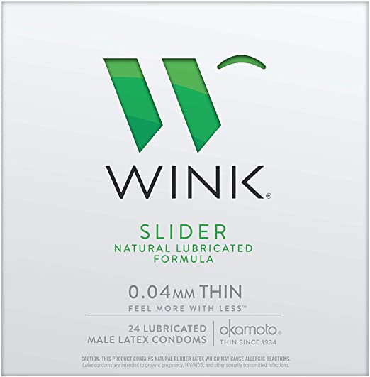 Wink Slider Condoms, 24 count
