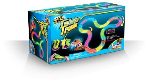 Mindscope TT255 Neon Glow Twister Tracks 255-Pieces 12 x 7 x 45-Inch