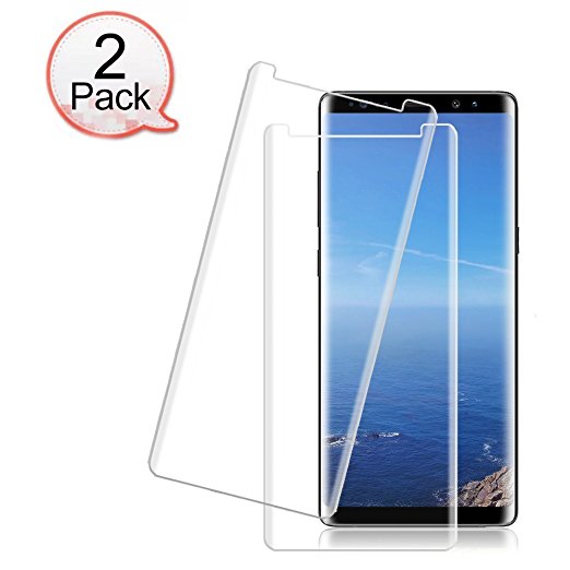 [2 Pack] Galaxy Note 8 Tempered Glass Screen Protector, Auideas [HD Clear][Anti-Bubble][Anti-Scratch][Anti-Fingerprint] Tempered Glass Screen Protector For Samsung Galaxy Note 8