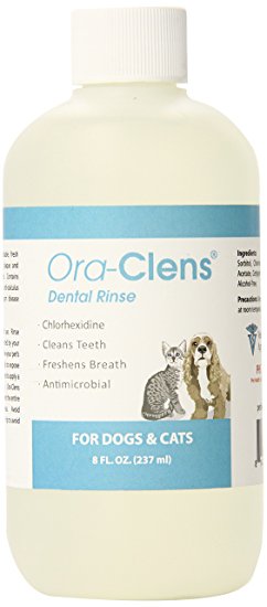 Pet Health Solutions Ora-Clens Dental Rinse for Dogs and Cats, 8-Ounce