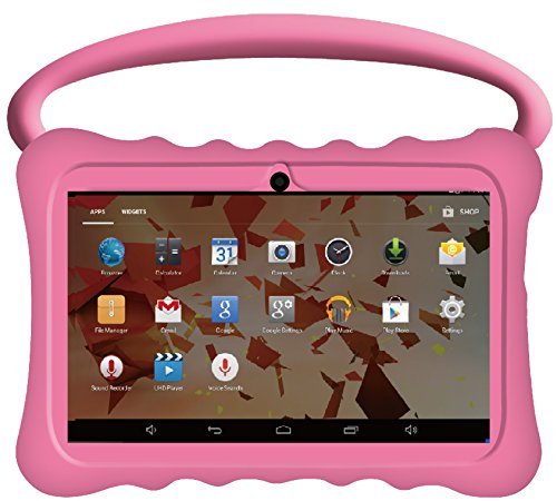 Kids BTC UK 7" Quad Core Tablet PC (1GB RAM, 8GB HDD, Super UHD display, Google Android 4.4, WIFI, USB, Bluetooth) - Pink