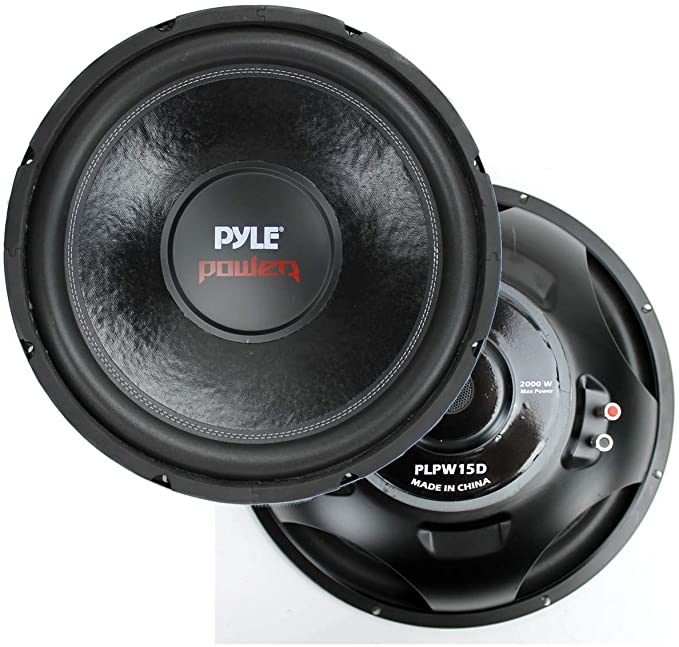 New Pyle PLPW15D 15" 2000 Watt 4-Ohm DVC Power Car Audio Subwoofer Sub Woofer