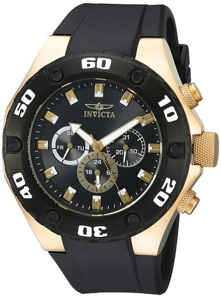 Invicta Men's 21402 Specialty Analog Display Swiss Quartz Black Watch