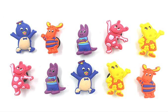 10pcs Shoe Charms for Croc & Bracelet Wristband Kids Party Birthday Gifts #032