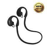 Bluetooth Headphones Sport Running Wireless Headset earbuds with mic CSR 40 Compatible with Apple Iphone 6  6s Plus Android Devices and TabletsBlack