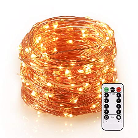 TryLight LED String Lights, 20M 200 LED Copper Wire Fairy Lights with Wireless Remote Control, Battery Powered, Waterproof for Patio, Garden, Home, Pathway, Party, Wedding [Energy Class A  ]