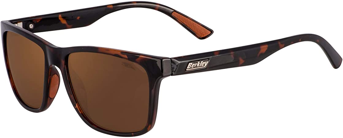 Berkley Ber003 Sunglasses Ber003 Polarized Fishing Sunglasses, Gloss Tortoise Frame/Brown