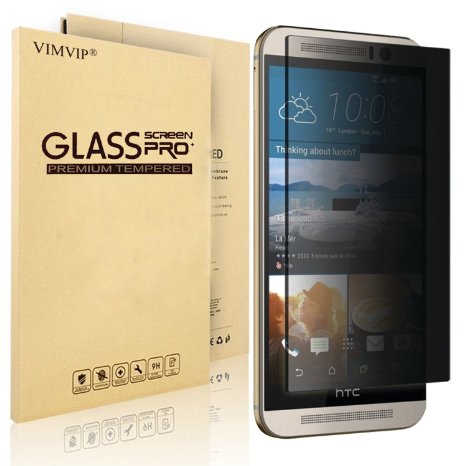 HTC M9 Screen Protector PrivacyVIMVIP Privacy Anti Spy Tempered Glass Screen Protector for HTC One M9 M9