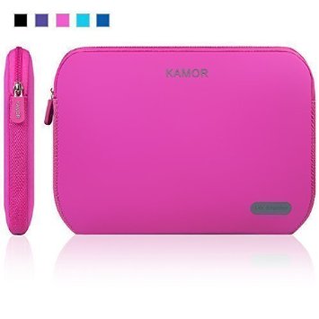 Kamor® 11 11.6 Inch Water-resistant Neoprene Laptop Sleeve Case Bag/Notebook Computer Case/Briefcase Carrying Bag/Pouch Skin Cover For Acer/Asus/Dell/Fujitsu/Lenovo/HP/Samsung/Sony/Toshiba(Rose)