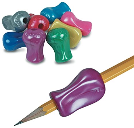 The Pencil Grip Metallic, Universal Ergonomic Training Gripper for Righties and Lefties, 6 Count Assorted Colors (TPG-11806)