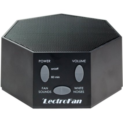 LectroFan - White Noise Machine with 10 Fan and 10 White Noise Options, Black (FFP)