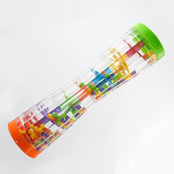 Funtime Rainbow Rainmaker Sensory Developmental Rhythm Shaker Raindrop Sound Rainmaker Toy 6  Months
