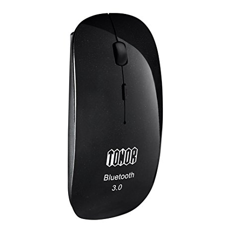 Tonor® Ultra Slim Bluetooth 3.0 Wireless Mouse 800/1200/1600 DPI Black