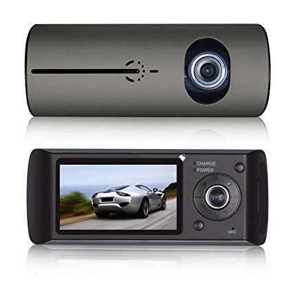 On Dash Video, Lecmal Dash Cam 2.7" 140° Dual Lens Camcorder, Vehicle Camera Video Recorder with G-sensor, Traffic Dashboard Camcorder, Support 32GB Micro TF Card (not included) (Dark Grey)