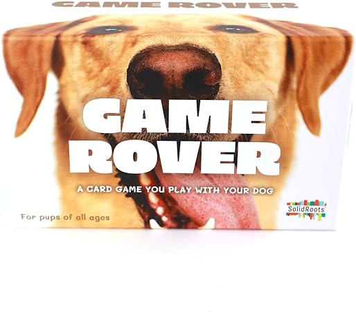 Game Rover- The 1st & Only Game You Can Play with Your Dog- Family Games, Funny Games, Camping Games, Card Games, Dog Gifts, Funny Gifts for Ages 8