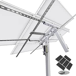 ECO-WORTHY Solar Panel Dual Axis Tracking System (Increase 40% Power) with Tracker Controller, Complete Solar Tracker Kit, Ideal for Different Solar Panels, for Yard/Farm/Field